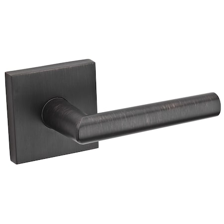 Kwikset Single Cylinder Interior Milan Lever Trim with Square Rose New Chassis Venetian Bronze Finish 971MILSQT-11P